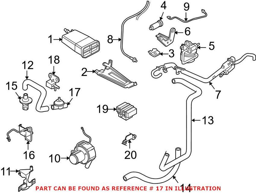 Secondary Air Pump Shut Off Valve